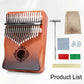 17-Key Beginner Thumb Piano Portable Instrument for Music Learning and Practice