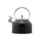 Stainless Steel Whistling Kettle with Black Foldable Handle for Home Kitchen