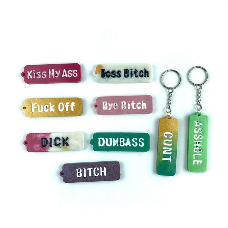 Letters Keychain Resin Epoxy Casting Mould Earring Pendant Mould Craft Silicone
