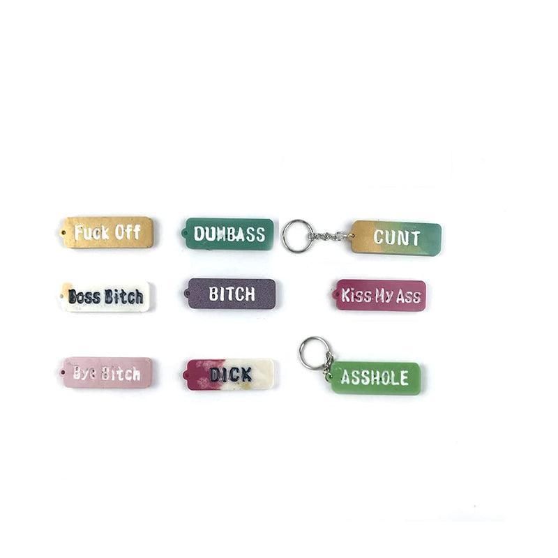 Letters Keychain Resin Epoxy Casting Mould Earring Pendant Mould Craft Silicone
