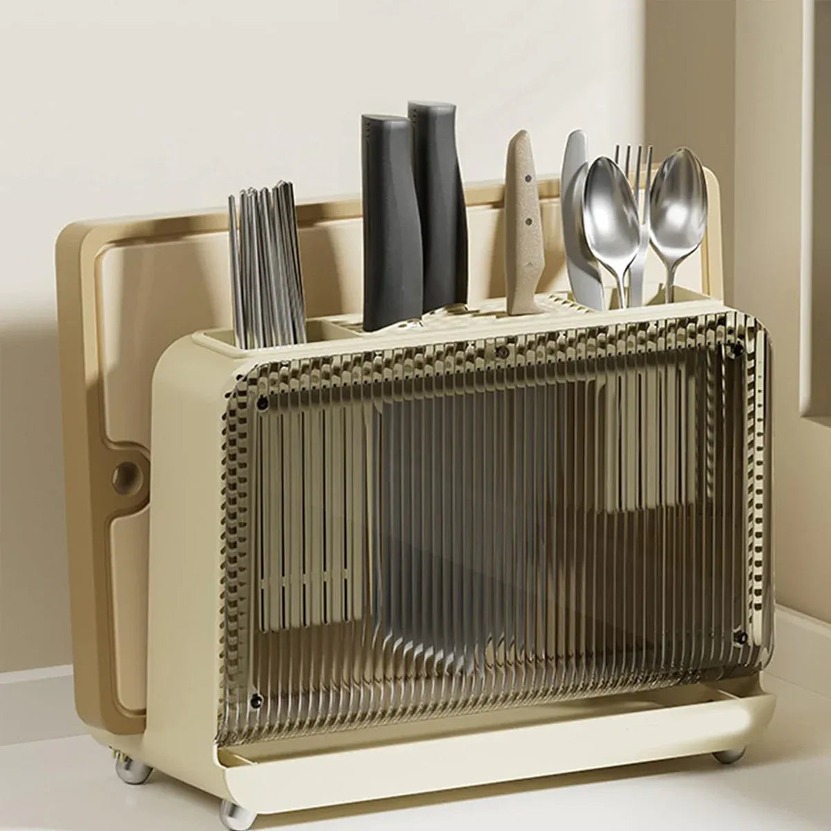 Drain Knife Holder for Kitchen Knives Storage Large Capacity Durable Sturdy