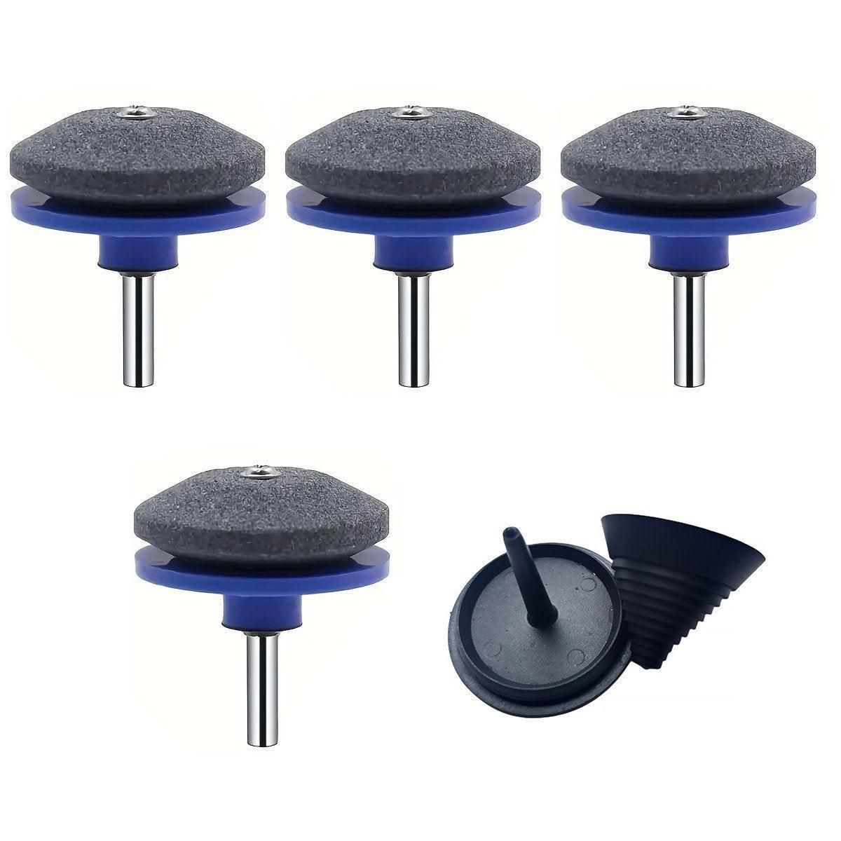 5PCS Lawn Mower Blade Sharpener Wind Powered Balancer Hardware Sharpening Tool