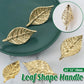 Leaf Shape Cabinet Door Handle Drawer Pull Modern Decorative Furniture Handle