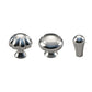 Pure Copper Wardrobe Handle Bright Silver Round Ball Egg Shaped Drawer Pull - Round
