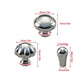 Pure Copper Wardrobe Handle Bright Silver Round Ball Egg Shaped Drawer Pull - Round