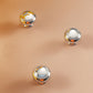 Pure Copper Wardrobe Handle Bright Silver Round Ball Egg Shaped Drawer Pull - Round