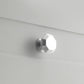 French Cabinet Handle Bright Silver Single Hole Modern Pull for Drawer Wardrobe - Dome