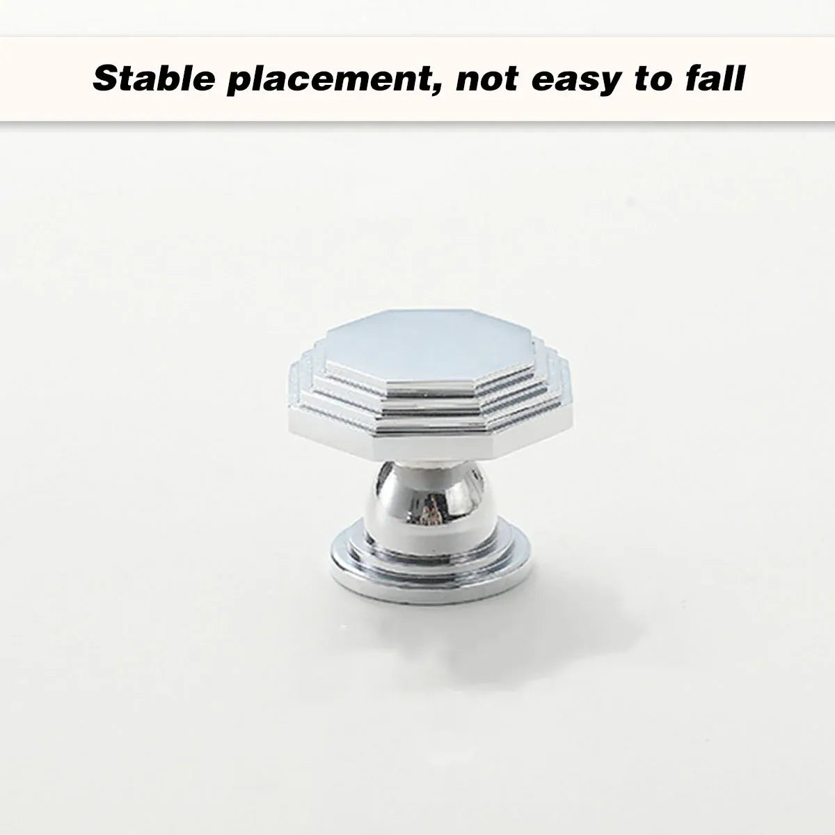 French Cabinet Handle Bright Silver Single Hole Modern Pull for Drawer Wardrobe - Dome