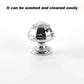 French Cabinet Handle Bright Silver Single Hole Modern Pull for Drawer Wardrobe - Dome