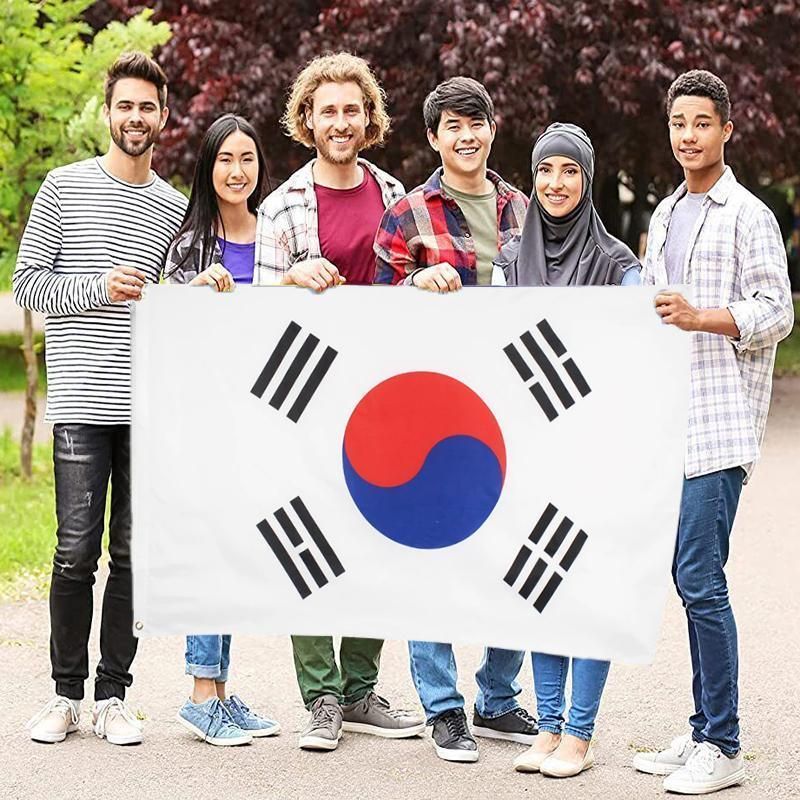 Large South Korea Flag Heavy Duty Outdoor Korean 90 X 150 CM - 3ft x 5ft