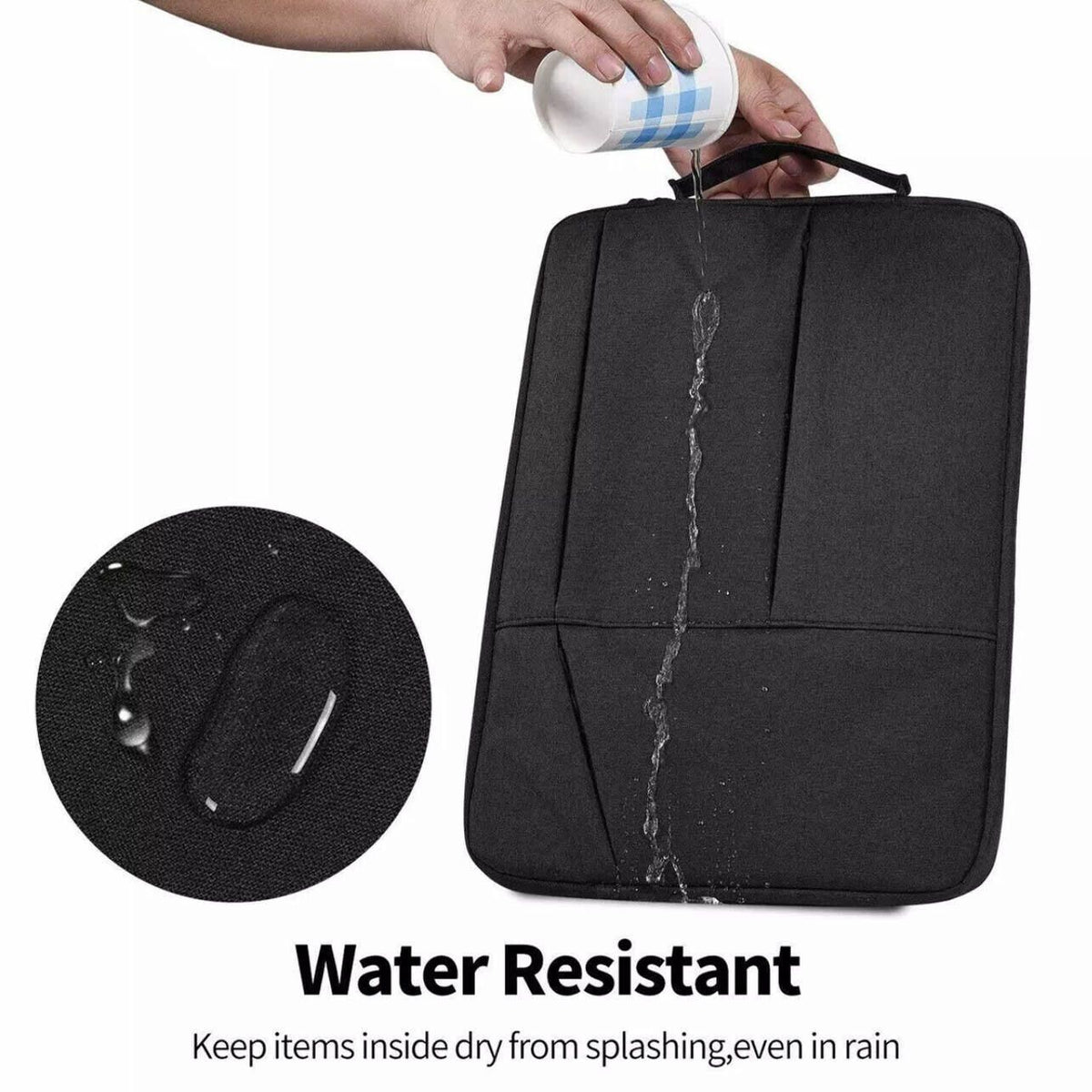 Laptop Sleeve Travel Bag Carry Case For MacBook Air Pro 14.1”-15.4” - Light Grey