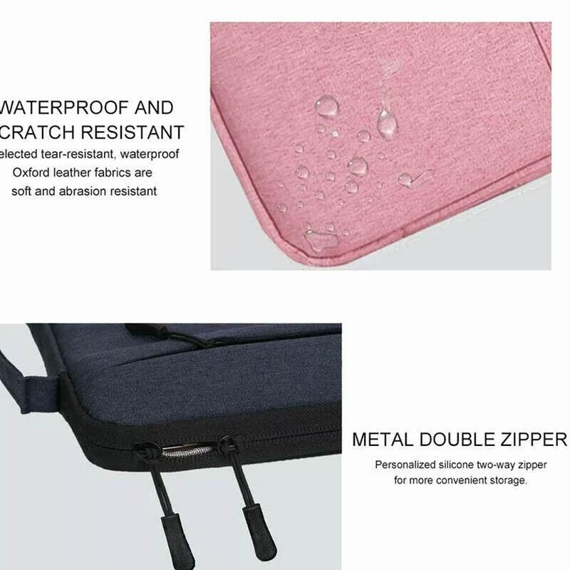 Laptop Sleeve Travel Bag Carry Case For MacBook Air Pro 14.1”-15.4” - Light Grey