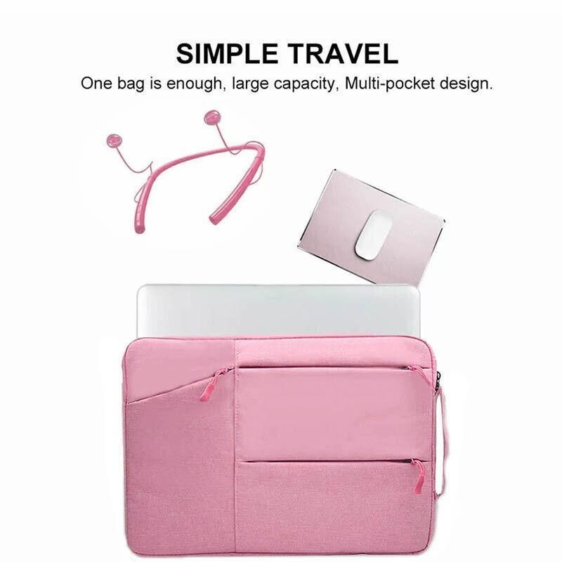 Laptop Sleeve Travel Bag Carry Case For MacBook Air Pro 14.1”-15.4” - Light Grey