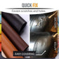 2X Self Adhesive Leather Repair Patches Kit for Sofa Couch Auto Interior Use - Brown