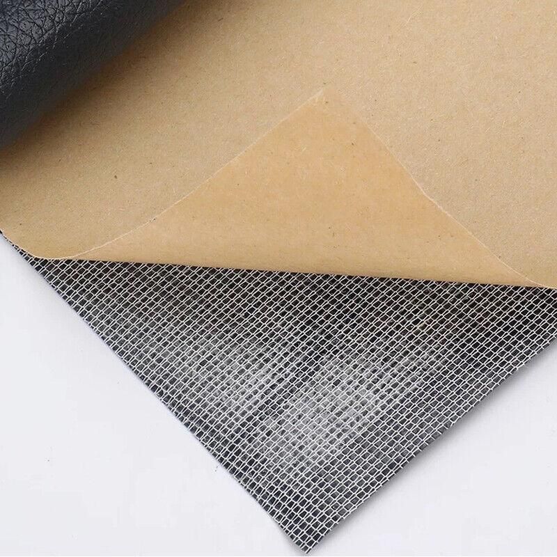 2X Self Adhesive Leather Repair Patches Kit for Sofa Couch Auto Interior Use - Khaki