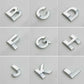 A-Z Alphabet Letters Car Sticker Self Adhesive Auto Badge Emblem 3D Chrome Good - M