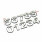 A-Z Alphabet Letters Car Sticker Self Adhesive Auto Badge Emblem 3D Chrome Good - M