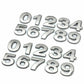 A-Z Alphabet Letters Car Sticker Self Adhesive Auto Badge Emblem 3D Chrome Good - M