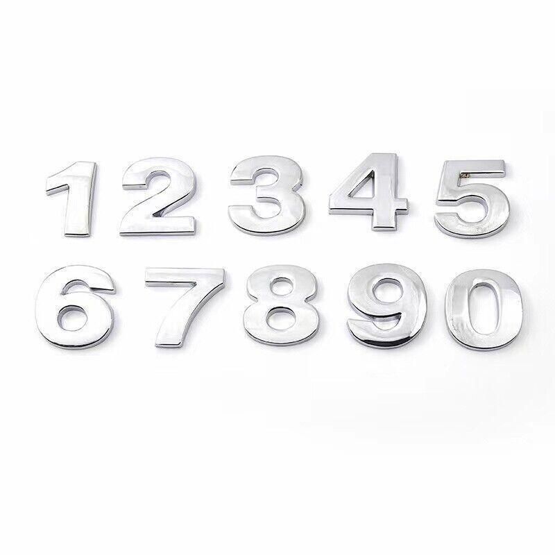 A-Z Alphabet Letters Car Sticker Self Adhesive Auto Badge Emblem 3D Chrome Good - P