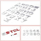 A-Z Alphabet Letters Car Sticker Self Adhesive Auto Badge Emblem 3D Chrome Good - P