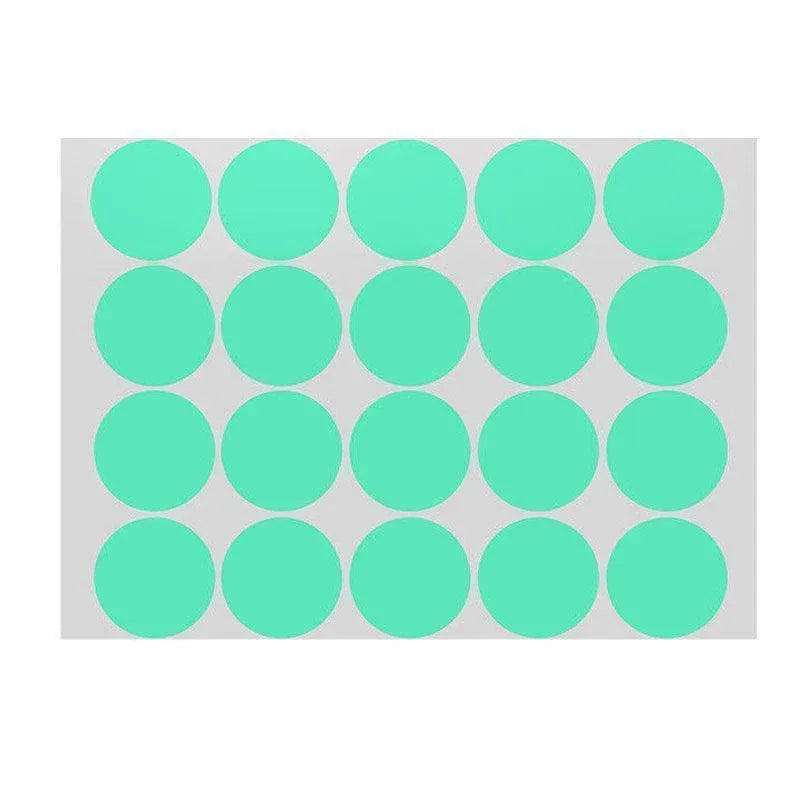 Green Assorted Sizes Colour Sticker Dots Adhesive Round Labels Circular Spot Scrapbook - 25mm*40 Dots