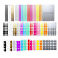 Green Assorted Sizes Colour Sticker Dots Adhesive Round Labels Circular Spot Scrapbook - 8mm*260 Dots