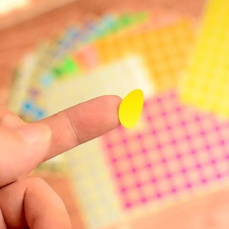 Green Assorted Sizes Colour Sticker Dots Adhesive Round Labels Circular Spot Scrapbook - 8mm*260 Dots