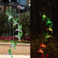 Wind Chimes Solar Powered Led Lights Changing Hanging Garden Yard Outdoor Decor - Hummingbird