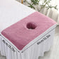 Thick Absorbent Massage Table Cover with Face Hole Soft Spa Beauty Salon Sheet - Brown