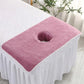 Thick Absorbent Massage Table Cover with Face Hole Soft Spa Beauty Salon Sheet - Brown