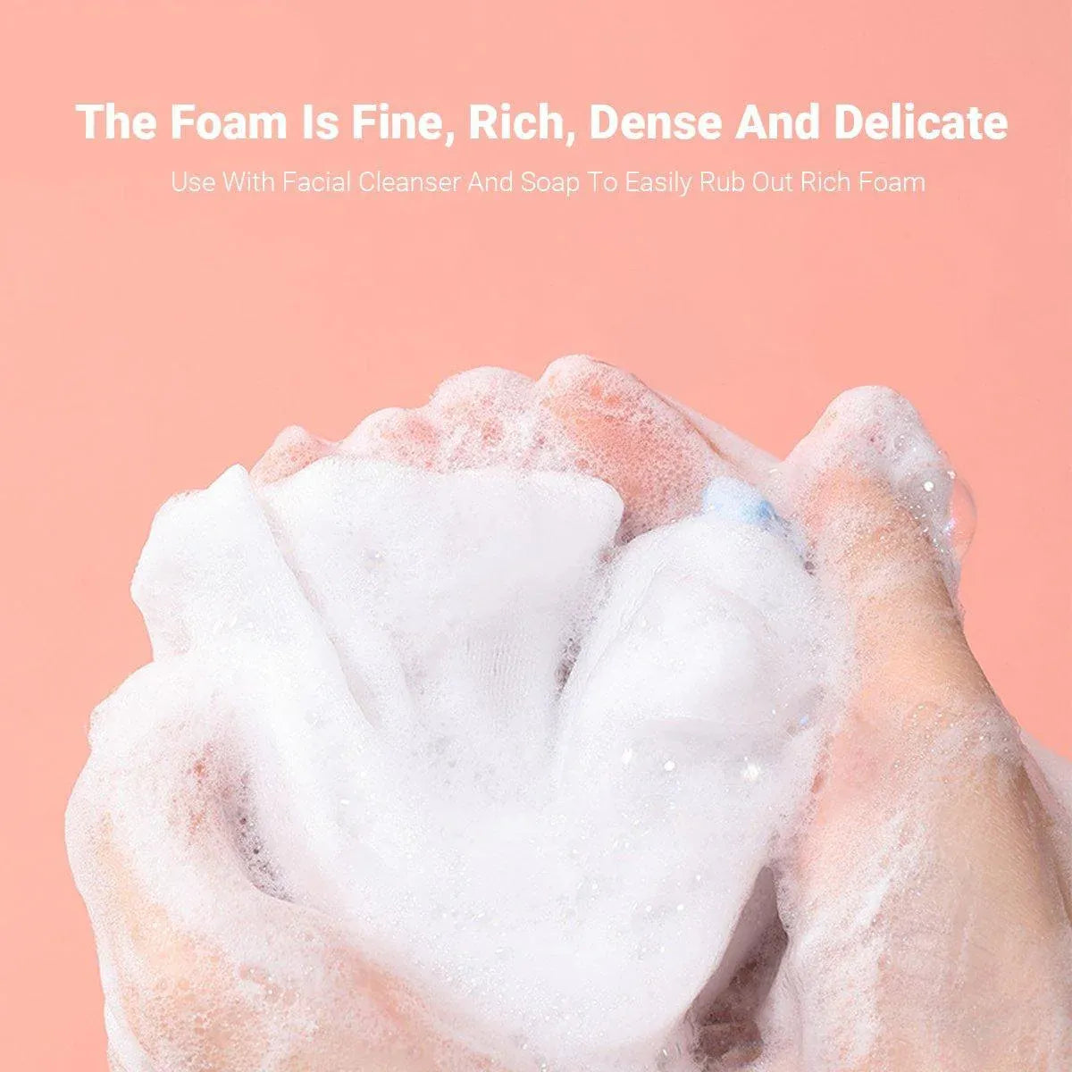 Multi Purpose Foaming Net Facial Cleanser Foaming Mesh Hand Soap Foaming