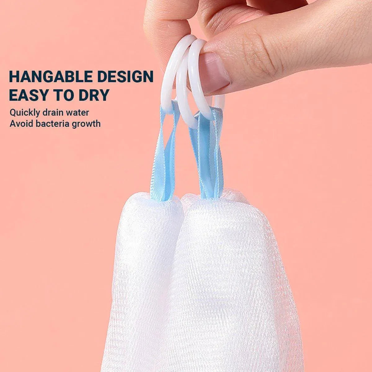 Multi Purpose Foaming Net Facial Cleanser Foaming Mesh Hand Soap Foaming
