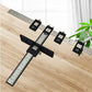 Furniture Carpentry Drill Guide Punch Locator Woodworking Hole Locator Ruler - Blue