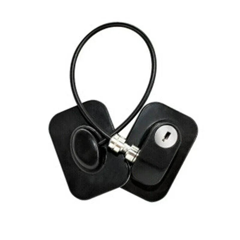 Refrigerator Lock with Keys for Fridge Cabinet Window Door and Drawer Latch Use - Black