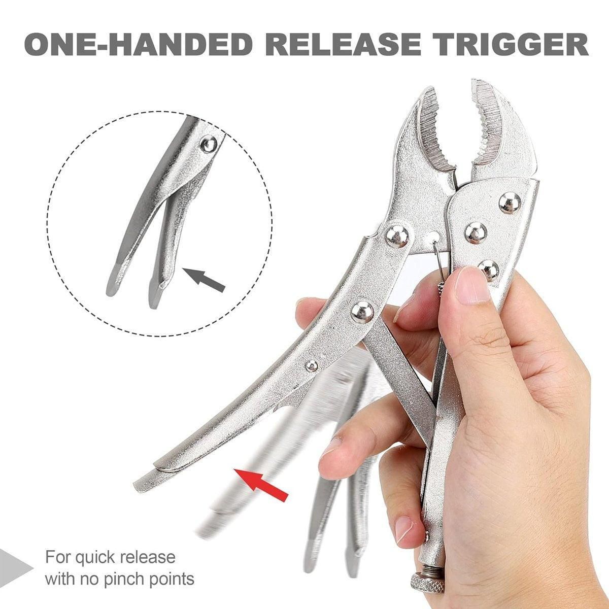 Multi-functional C-type Pliers Strong Manual Grip Round Mouth Clamping Tool - 4inch