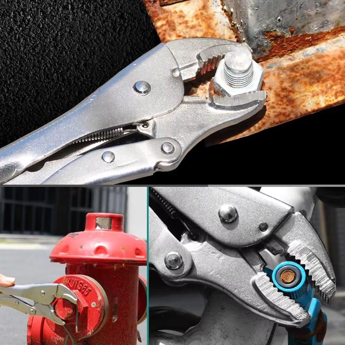 Multi-functional C-type Pliers Strong Manual Grip Round Mouth Clamping Tool - 4inch