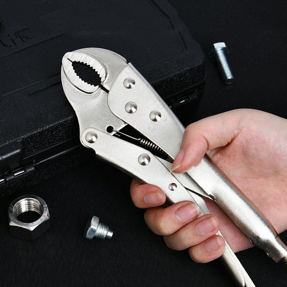 Multi-functional C-type Pliers Strong Manual Grip Round Mouth Clamping Tool - 4inch