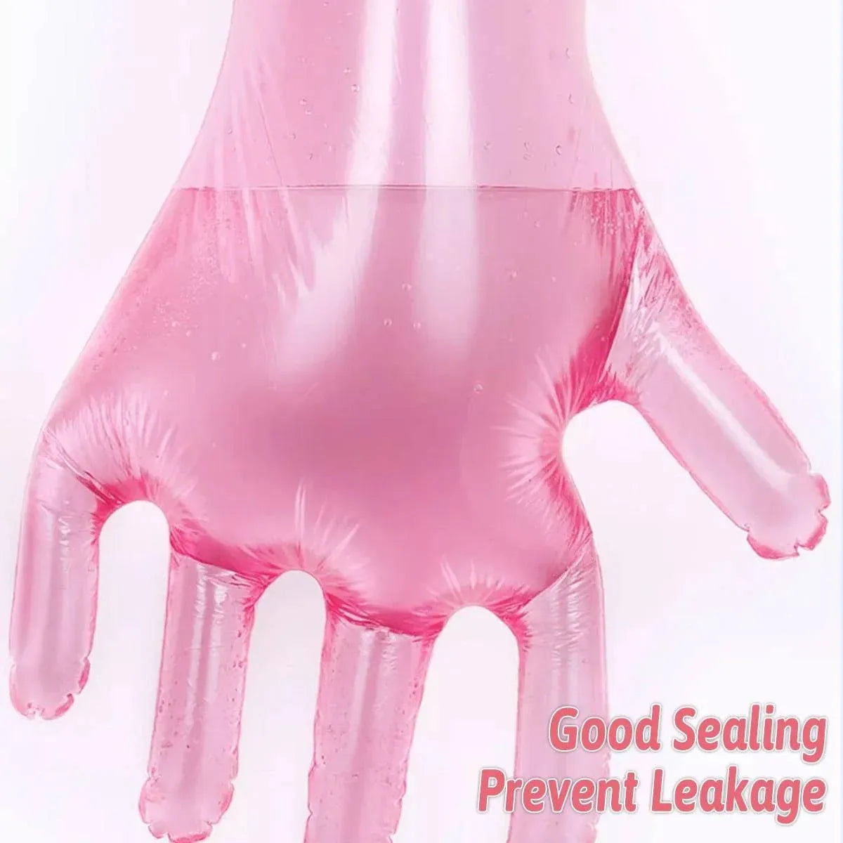 50pcs Clear Long Arm Glove Plastic Farm Glove Disposable Vet Glove Midwifery