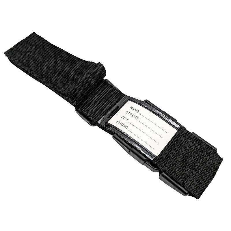 Luggage Strap Code Password Travel Suitcase Secure Lock Safe Nylon Packing Belt - Red+Grey