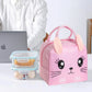 3D Bento Lunch Bag Cartoon Handbag Insulated Food Box Bag for Students LunchTote - Yellow Duck