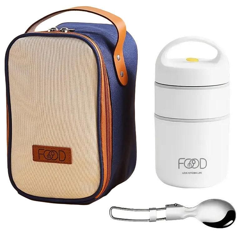 3pcs Insulated Lunch Box Soup Container Portable Breakfast Food Storage Box Set