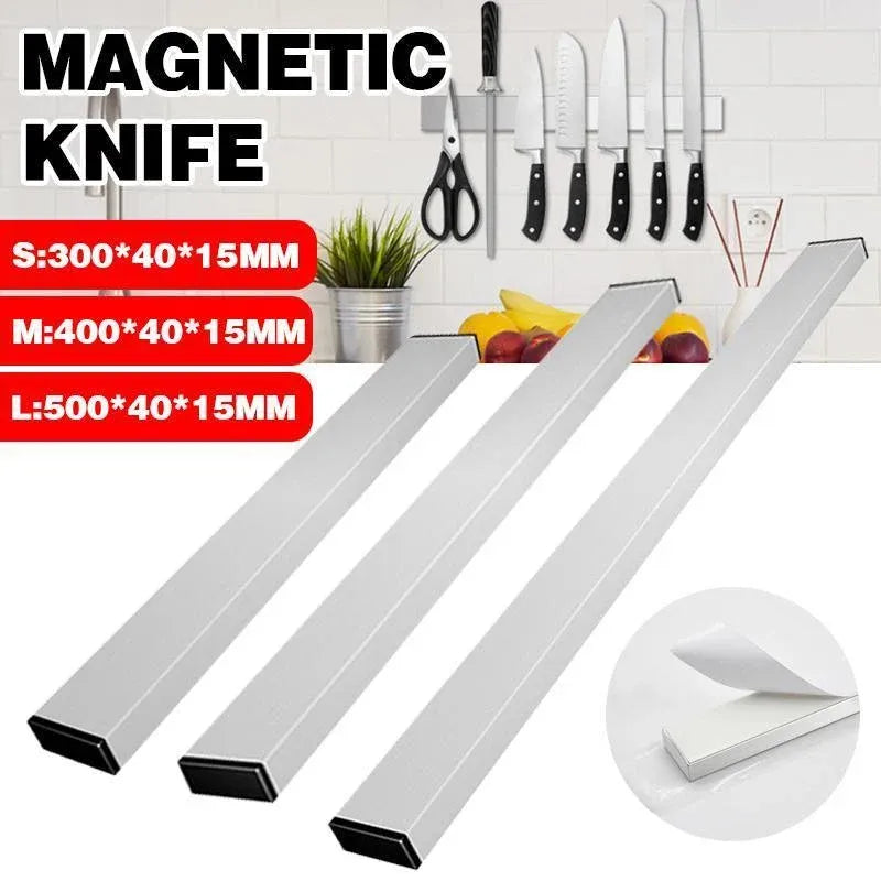40/50cm Stainless Steel Magnetic Knife Rack Holder Knives Tool Shelf Magnet - 30CM