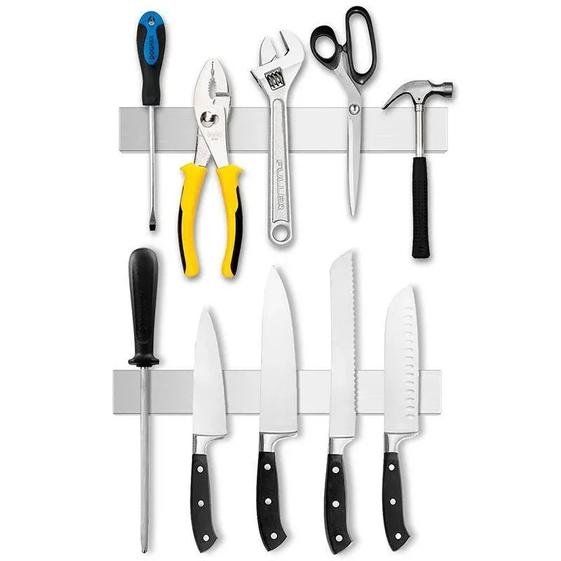 40/50cm Stainless Steel Magnetic Knife Rack Holder Knives Tool Shelf Magnet - 30CM