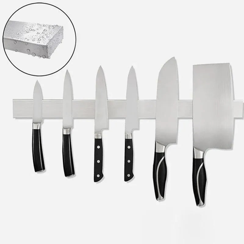 40/50cm Stainless Steel Magnetic Knife Rack Holder Knives Tool Shelf Magnet - 30CM