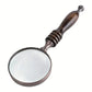 1PCS Vintage Ebony Handle Handheld Metal Magnifier Classical Nostalgic Gift Box
