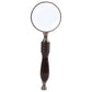 1PCS Vintage Ebony Handle Handheld Metal Magnifier Classical Nostalgic Gift Box