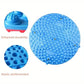 37/55cm Soft Silicone Circular Foot Mat with Textured Surface - Blue-37cm