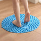 37/55cm Soft Silicone Circular Foot Mat with Textured Surface - Blue-37cm