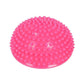 Spiky Massage Ball PVC Half Round Yoga Exercise Foot Hand Cushion - Pink
