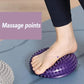 Spiky Massage Ball PVC Half Round Yoga Exercise Foot Hand Cushion - Pink